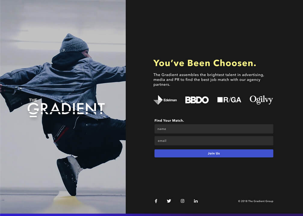 gradient page Gradient Landing Page